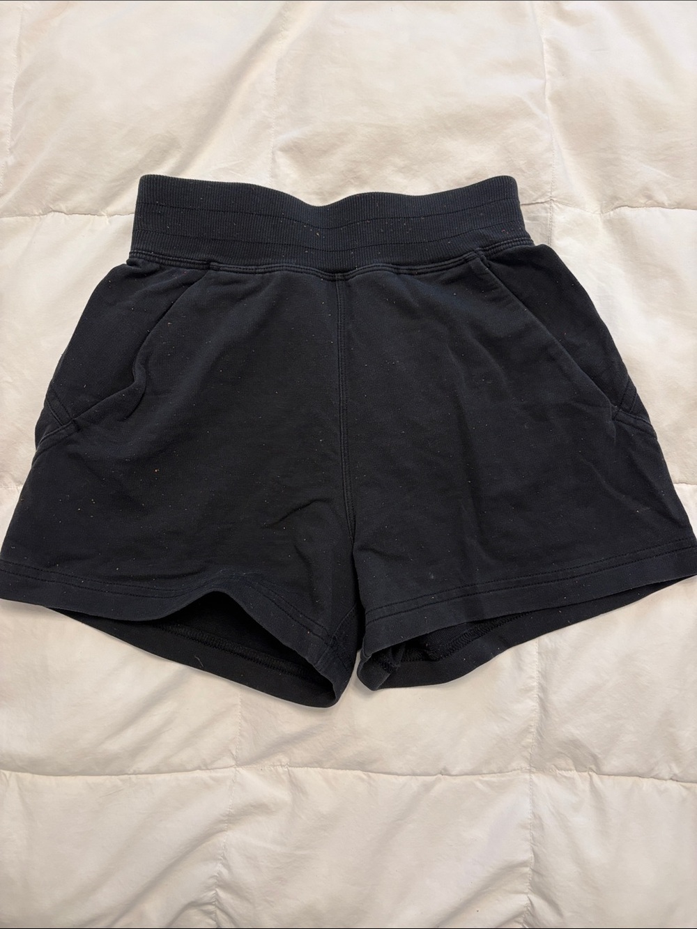 Lululemon High-Rise Black Lounge Shorts